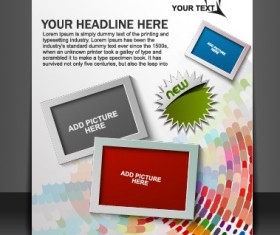Stylish Brochure flyer design vector graphic 10