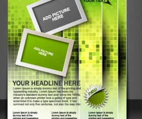 Stylish Brochure flyer design vector graphic 07