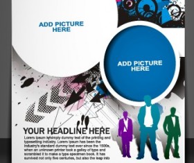 Stylish Brochure flyer design vector graphic 08