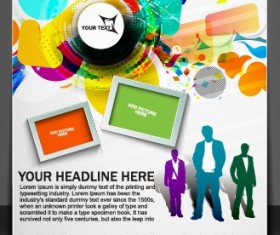 Stylish Brochure flyer design vector graphic 09