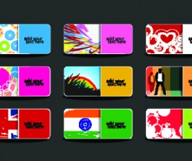 Huge collection of Business card design vector art 02