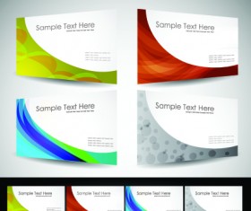 Huge collection of Business card design vector art 08