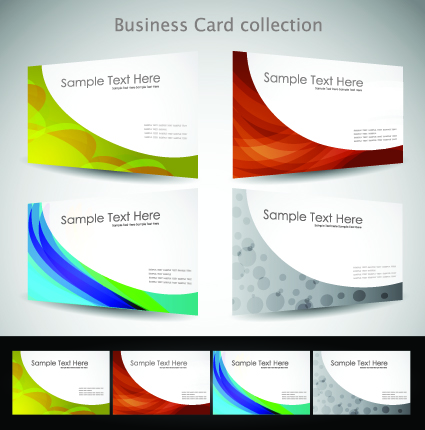Huge collection of Business card design vector art 08