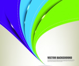 Color wave vector background art 01