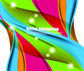Color wave vector background art 02