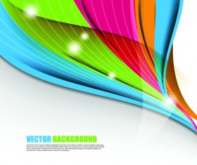 Color wave vector background art 03