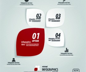 Creative Infographic with Number design vector 03