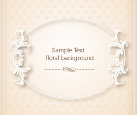Floral Frames vector backgrounds set 12