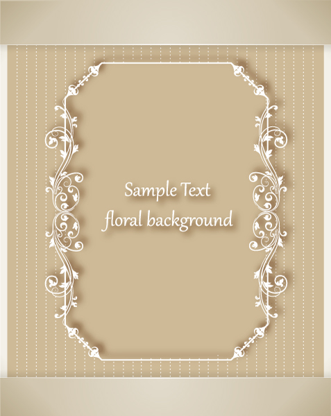 Floral Frames vector backgrounds set 22