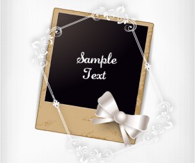 Floral Frames vector backgrounds set 24