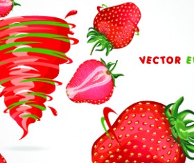 Fruit with Juice vector set 03
