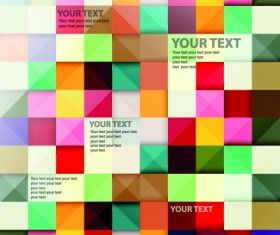 Vector Geometry squares backgrounds 04