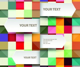 Vector Geometry squares backgrounds 05