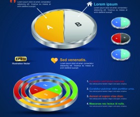 Creative 3D Infographic design vector 01