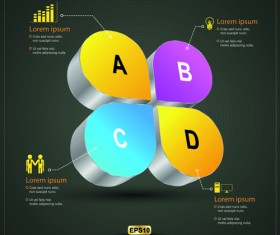 Creative 3D Infographic design vector 03