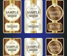 Luxury Vintage label vector 01