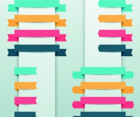 Colored Original banner vector 05