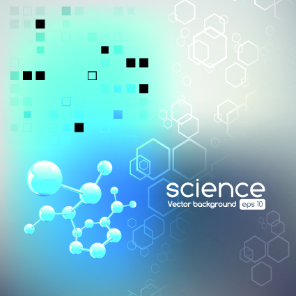Object Science elements vector backgrounds 04