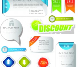Web elements vector Illustration set 03