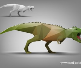Vector Origami animal model set 04