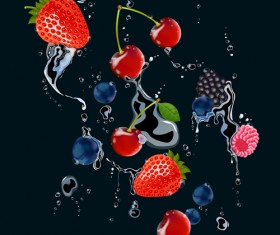 Fresh Fruits vector 01