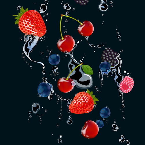 Fresh Fruits vector 01