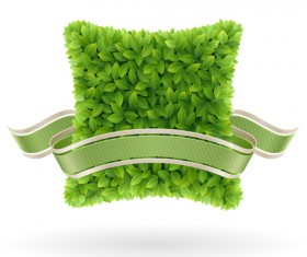 Spring Elements with Green background 02