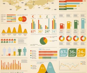 graphical chart 04 design vector