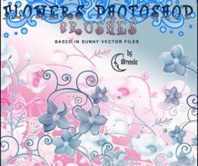 Deco Flowers Photoshop Brushes