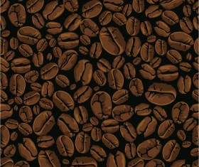 coffee beans backgrounds vector