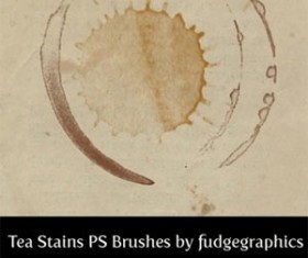 Photoshop Brushes: Tea Stains Photoshop Brushes