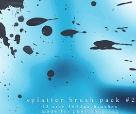 Splatter Brush Pack Photoshop Brushes