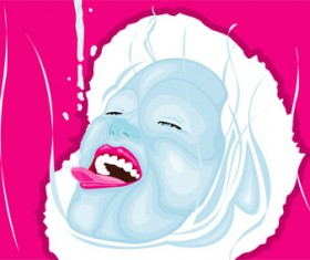 Woman face design vector