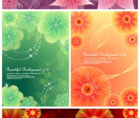 Dream the flower background vector