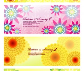 Colorful flowers background