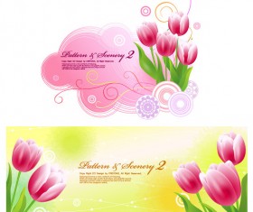 Tulip fantasy background vector
