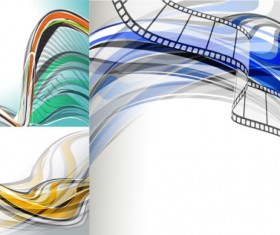 fashion dynamic lines background art Vector Graphic