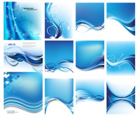 blue dynamic lines background vector art