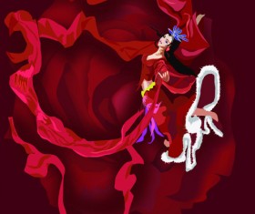 Flying design elements vector