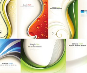 The dynamic lines of the background art vector