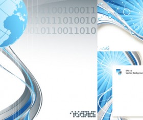 The sense of science and technology lines background vector