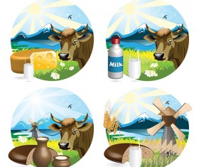 Style milk vector Graphic