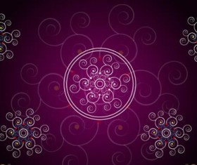 Decorative pattern background 1 vector