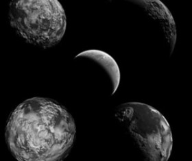 Free 5 planets brush Photoshop Brushes