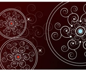 Decorative pattern background 2 vector