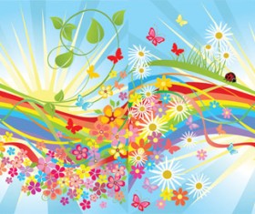 Colorful flowers in the world