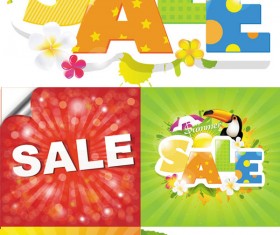 Summer refreshing sale vector