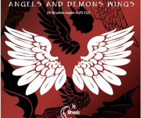 Angels And Demons Wings Photoshop Brushes