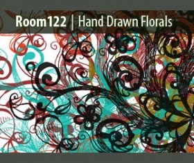 Hand Drawn Floral Pattern Brushe Photoshop Brushes