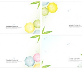 Umbrella rain background art vector